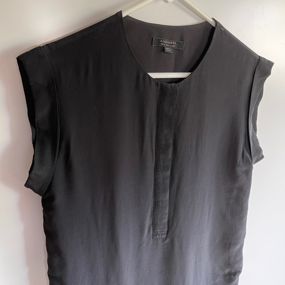 ALLSAINTS Roka Silk Blend Dress Size 4 - Picture 5 of 10
